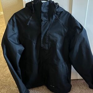 Oakley Men's Black Hooded Jacket